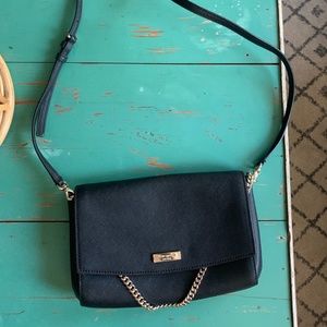 Kate Spade Black Purse with Gold Chain - USED ONCE